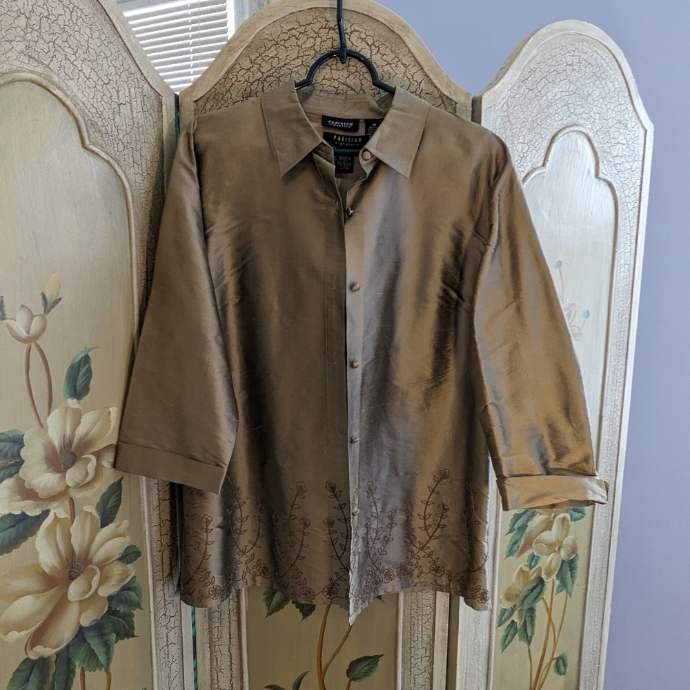Silk Jacket and Top Set Special Occasion
